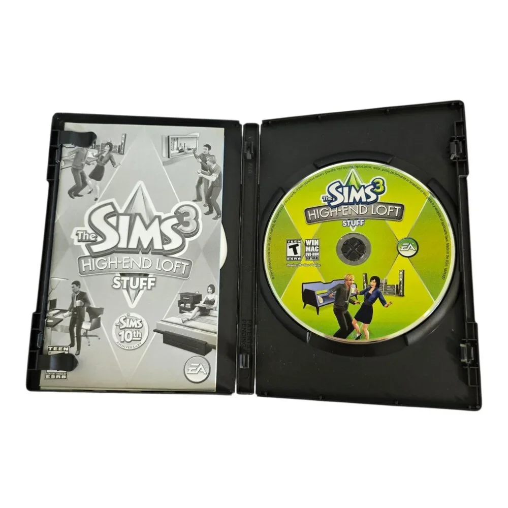 The Sims 3: High-End Loft Stuff for PC (Windows/Mac, 2010) CIB Complete!